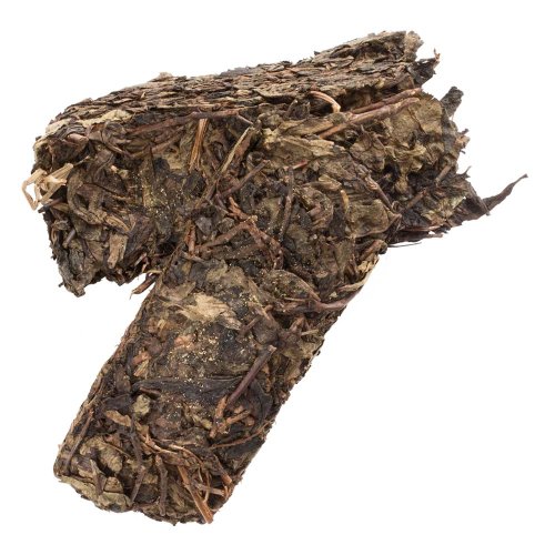 2022 Tè scuro dell'Hunan con fiori dorati | Tian Chi Hu Fu Zhuan Hei Cha  - mattonella 500 g - Variante: 50 g