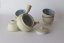 Set da tè giapponese Arita Sunahama anni '70-'80 (firmato dall'artista) - teiera 300 ml e 5 ciotoline 100 ml