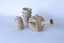 Japanese Tea Set Tokoname Hidasuki Sutoro 90's (signed) - Teapot 380 ml with 5 Cups 60 ml