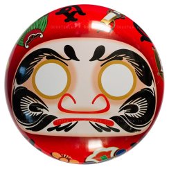 Japanese Tea Can Taiko Drum Red 50 g