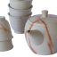 Japanese Tea Set Tokoname Hidasuki Sutoro 90's (signed) - Teapot 380 ml with 5 Cups 60 ml