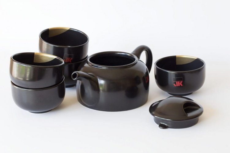 Čajová sada Yamaka Junko Koshino - konvička 500 ml a 5 misek 120 ml