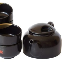 Japanese Tea Set Yamaka Junko Koshino 80's - Teapot 500 ml with 5 cups 120 ml