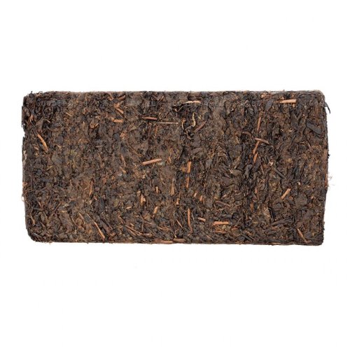 2017 Tè scuro dell'Hunan con fiori dorati | Zhou Jia Gou Fu Zhuan Hei Cha  - mattonella 500 g - Variante: Mattonella 500 g