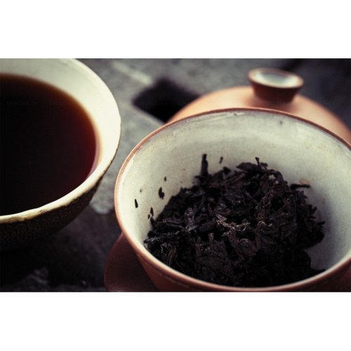 2017 Bulangshan Gan En Ripe Pu-erh | Bu Lang Shan Gan En Pu Er Shu Cha - cake 357 g - Option: Sample 15 g
