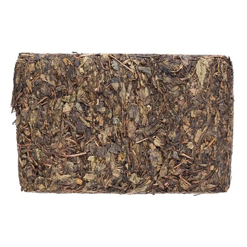 2022 Tè scuro dell'Hunan con fiori dorati | Tian Chi Hu Fu Zhuan Hei Cha  - mattonella 500 g - Variante: 50 g