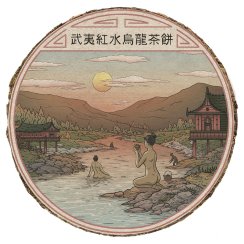 2017 Taiwanský Nature Farming Wuyi Hong Shui Oolong | Wu Yi Hong Shui Wu Long - koláč 100 g