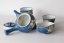 Japanese Tea Set Arita 80's (signed) - Teapot 250 ml, Pitcher with 5 Cups 100 ml