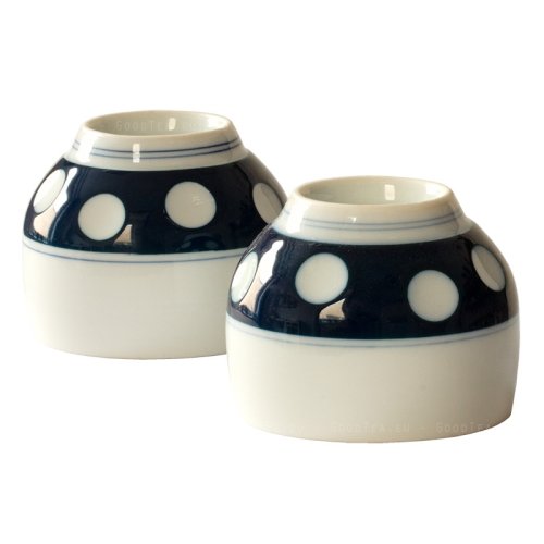 Japanese Porcelain Cup Mizutama 120 ml | Mizutama Yunomi Tokoname-yaki - Option: 3 pcs