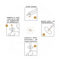 Tradizionali candele auricolari in cera d’api 12 × 260 mm