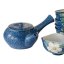 Japanese Tea Set Arita 80's (signed) - Teapot 250 ml, Pitcher with 5 Cups 100 ml