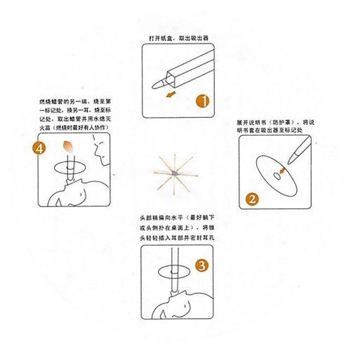 Tradizionali candele auricolari in cera d’api 12 × 260 mm