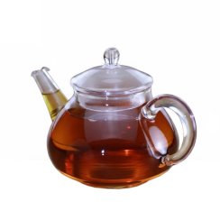 Teiera in vetro per Gong Fu Cha con filtro in acciaio inox 150 ml