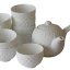 Japanese Tea Set Tokoname Gyomo 80's (signed) - Teapot 550 ml with 10 Cups 150 ml