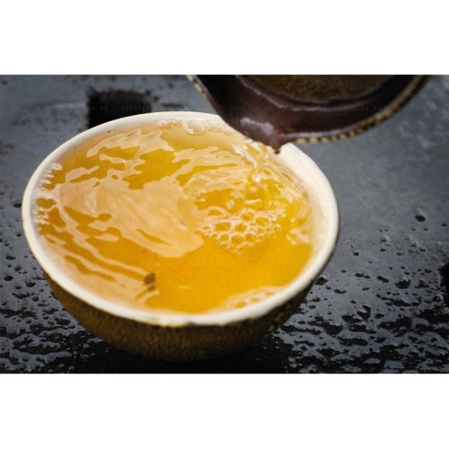 2017 Pu'er verde Gan En di Bulangshan | Bu Lang Shan Gan En Pu Er Sheng Cha - torta pressata 357 g - Variante: Campione 15 g