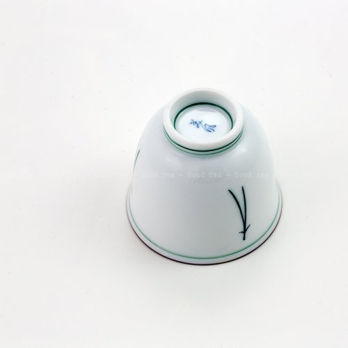 Japanese Porcelain Cup Matsuba 100 ml | Matsuba Yunomi Tokoname-yaki - Option: 3 pcs