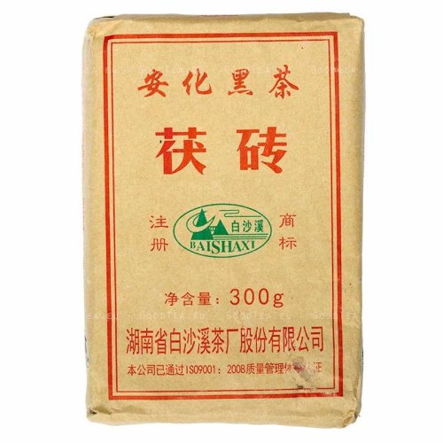 2008 Hunan Golden Flower Dark Tea | Bai Sha Xi Fu Zhuan Hei Cha - brick 300 g - Option: Sample 15 g