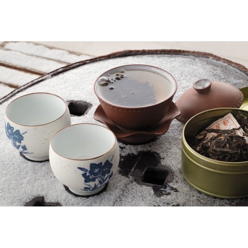 2011 Puer Verde Lock Cha 20° Anniversario | Lock Cha Jing Gu Sheng Pu Er Bing - torta pressata 400 g - Variante: Torta pressata 400 g