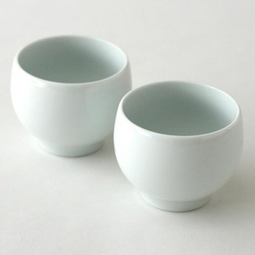 Japanese Porcelain Cup Manten 120 ml | Manten Yunomi Tokoname-yaki - Option: 2 pcs