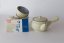 Set da tè giapponese Arita Sunahama anni '70-'80 (firmato dall'artista) - teiera 300 ml e 5 ciotoline 100 ml