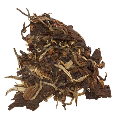 2017 Peonia bianca da alberi antichi dello Yunnan | Bai Mu Dan Lao Bai Cha - torta pressata 200 g - Variante: Torta pressata 200 g